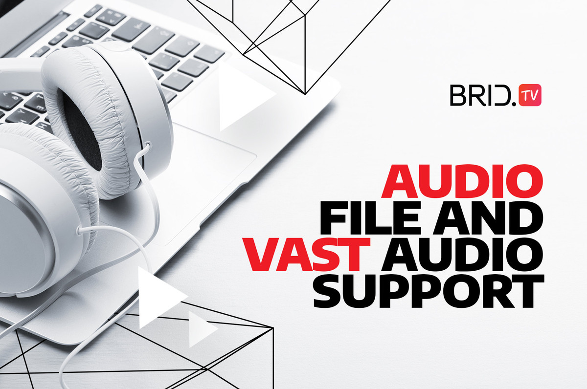 Audio file and VAST audio support by Brid.TV