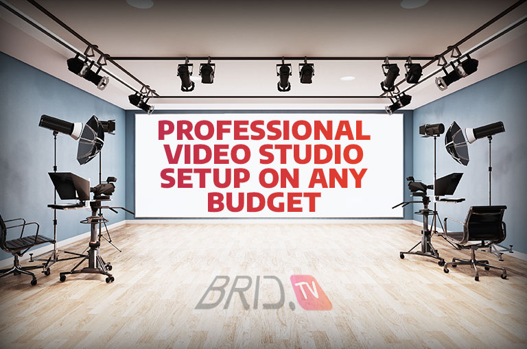professional video studio setup by bridtv