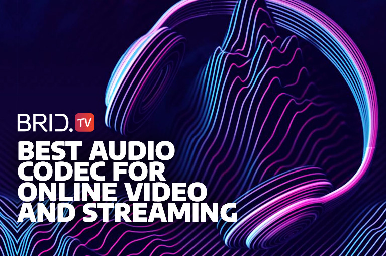 Best audio codecs for online video and streaming by BridTV next to a pair of headphones