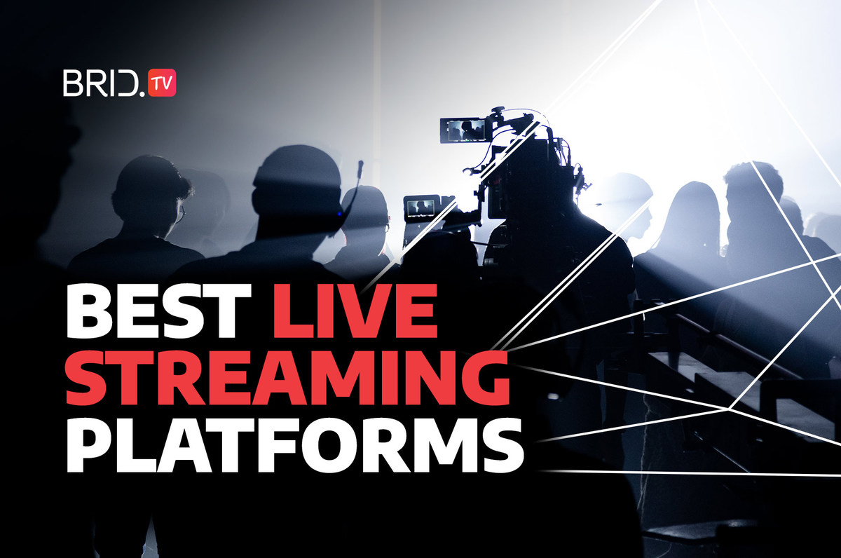 Best Live Streaming Platforms by brid.tv in front of a cameraman in a crowd