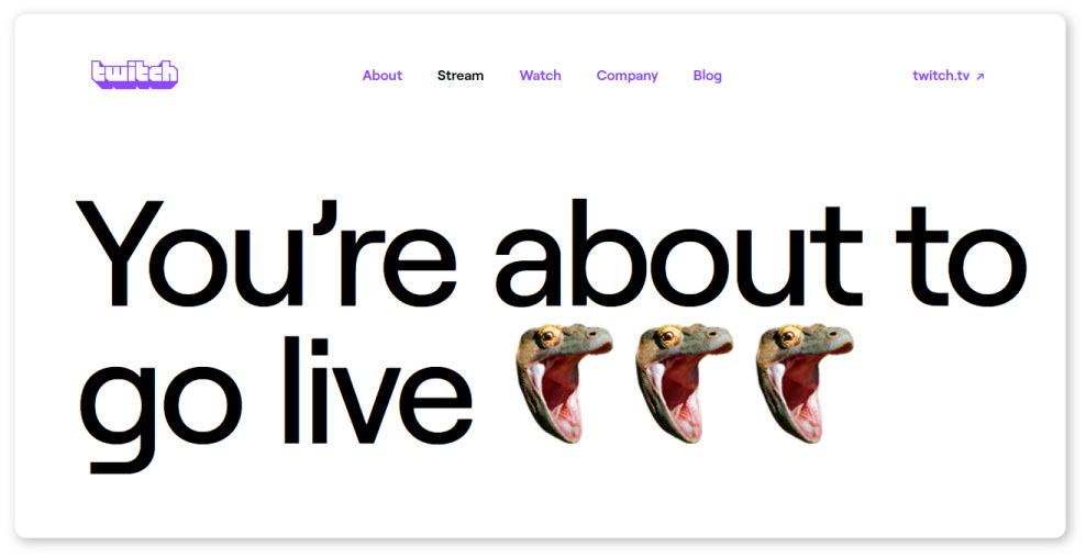 twitch home page screenshot