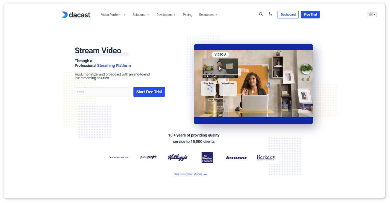 dacast home page ss NEW