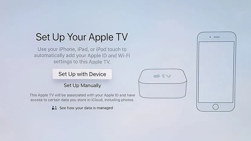 Apple TV Setup Screen