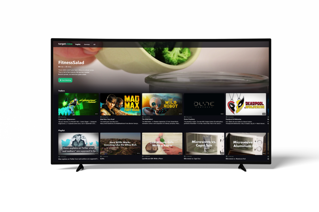 TargetVideo white-label ott app